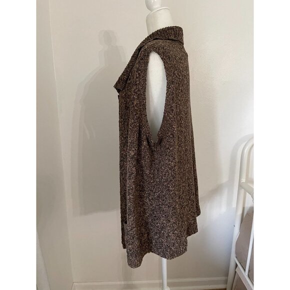 EUC CJ Banks Womens Sleeveless Knit Cardigan Sweater Button Front Pockets - Picture 3 of 6